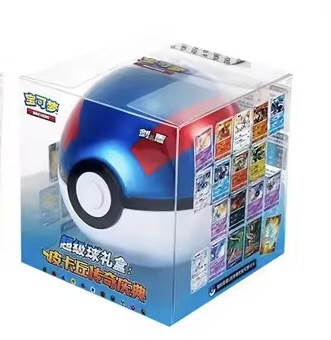 Pokemon Pokeball blå m/ 2 booster packs (Kinesisk) 