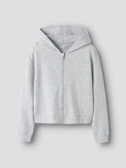 NKFMILLE SHORT NREGULAR SWEAT CARDIGAN Light Grey Melange - Name It