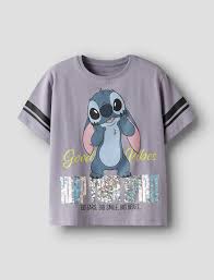NKFDYMI STITCH SS NREG TOP BOX NOOS WDI Lavender Gray - Name It