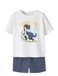 NMMVIGOR SS NREG TOP SET Bright White Summer Time - Name It