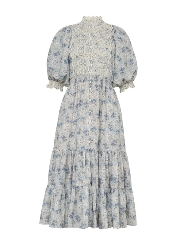 Cotton Slub Midi Dress