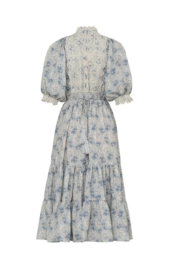 Cotton Slub Midi Dress