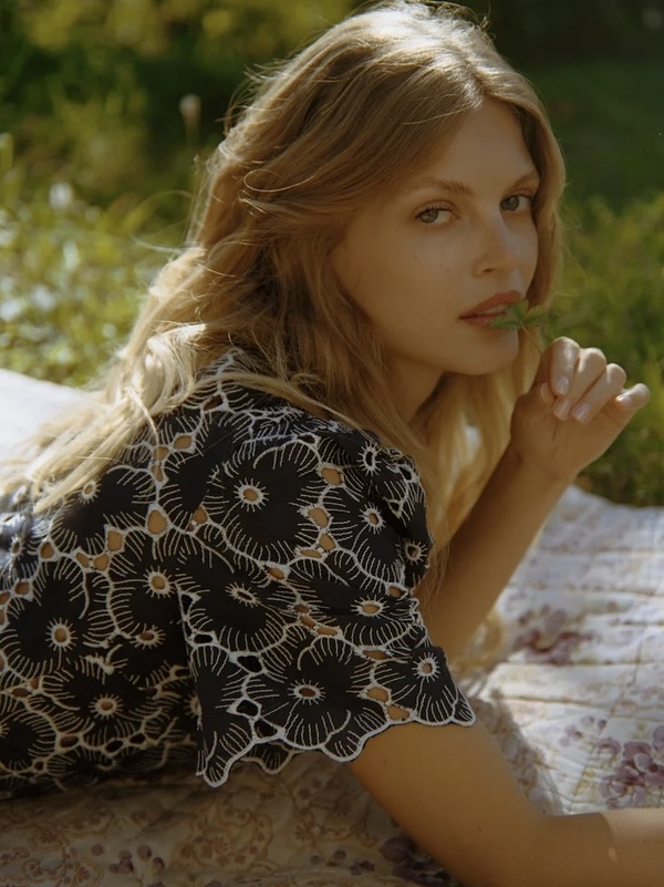 Broderie Anglaise Maxi Dress