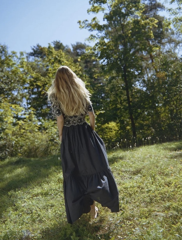 Broderie Anglaise Maxi Dress
