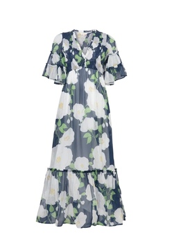 Organza Smocking Dress Flower Garden - by TiMo