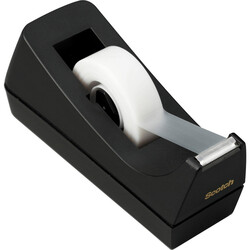 Scotch C38 Desktop Tape Dispenser, Black, 1
