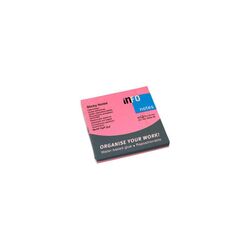 Notatblokk INFO 75x75 neon rosa neon rosa - Kontorutstyr