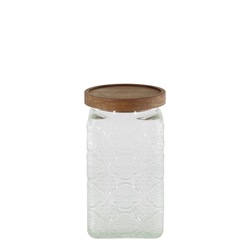 Oppbevaringsglass m/Blomstermønster 1L ikke relevant - Chic Antique
