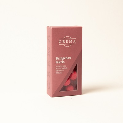 Bringebærlakris 100g ikke relevant - Crema Kaffebrenneri