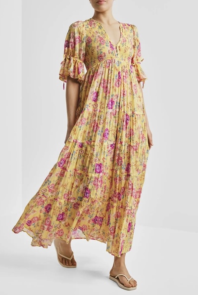 Twisted Maxi Dress Daylight Blossom - by TiMo