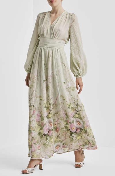 Viscose V-Neck Dress Growing Garden - by TiMo