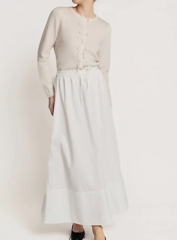 Summer Knit Bow Jacket  Off White  - by TiMo