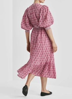 Twisted Midi Dress Wildflowers - by TiMo