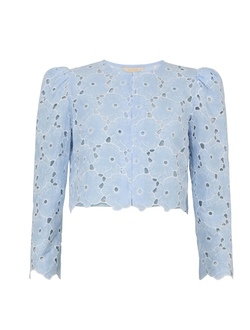 Broderie Anglaise Jacket Light blue - by TiMo