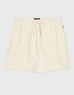 Økologisk bomullsfrottéshorts, offwhite Offwhite - Lexington