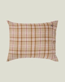 Lexington Rutete Sengesett i Bomullsflanell - Fudge/Beige/Fig Fudge - Lexington