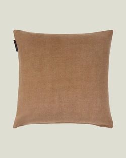 Lexington Logo Putetrekk i Vasket Økologisk Bomull - 50x50cm Fudge/Lys Beige - Lexington