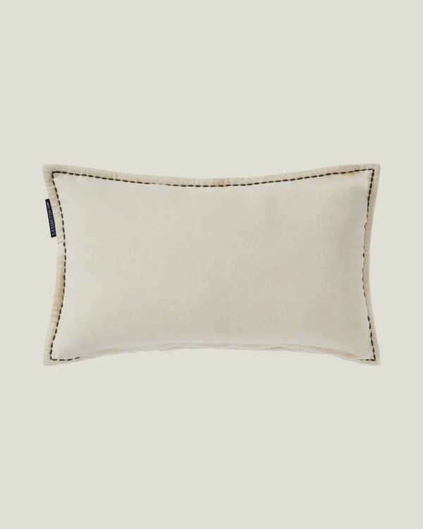 Lexington Logo Pute i Økologisk Bomullsfløyel - 50x30cm