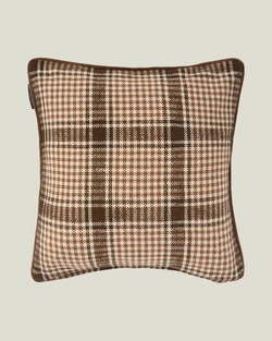 Lexington Rutete Putetrekk i Resirkulert Bomull - 50x50cm Brun/Fudge - Lexington