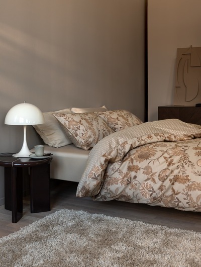 Olivia Sateng Sengesett - Beige Beige - Høie of Scandinavia 
