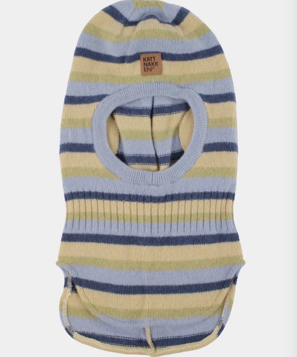 Kattnakken Balaklava Lamull Mjuk Blå