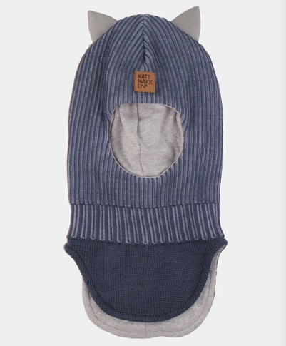 Kattnakken Balaklava Merinoull Midnatt Midnatt blå - Kattnakken
