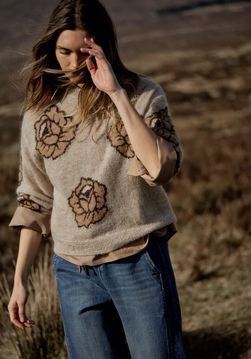 Drea Popli Knit Doeskin - Mos Mosh