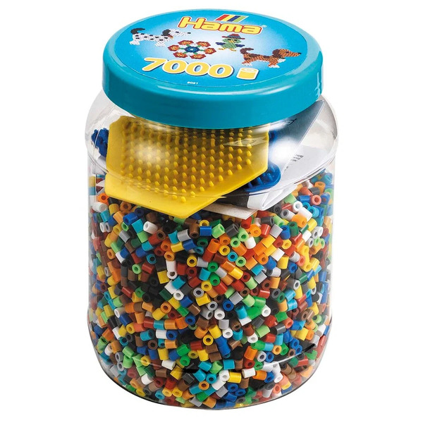 Hama Midi Beads 7000 pcs blue in tub