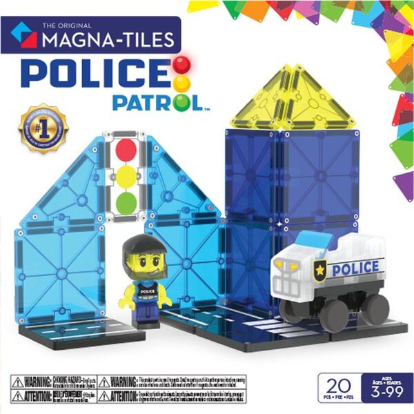 MAGNA-TILES Politipatrulje 20 deler