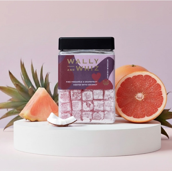 Wally and Whiz Vingummi - Pink Pineapple & Pink Grapefruit, 240g