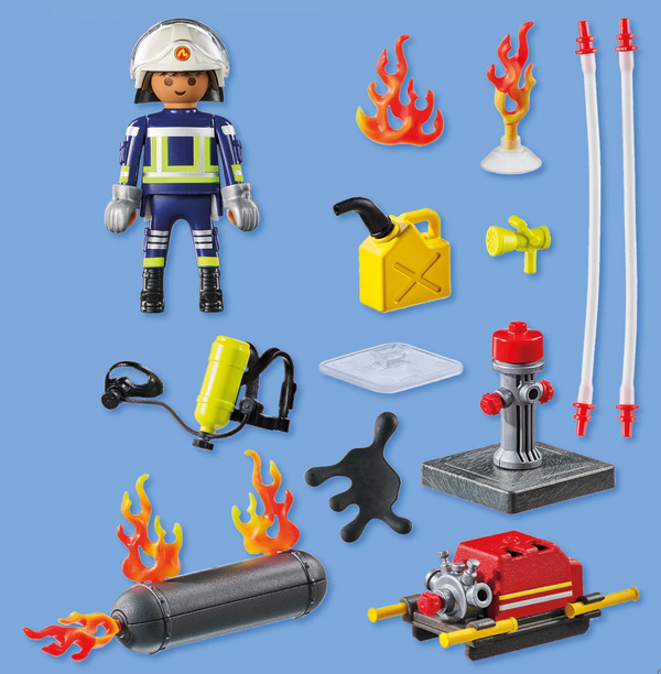 Playmobil Firefighter with Water Pump 71826
