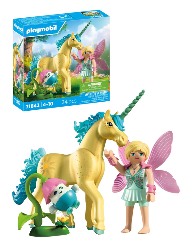 Playmobil Collectible Unicorn: Sunshine Blossom with Fairy71842