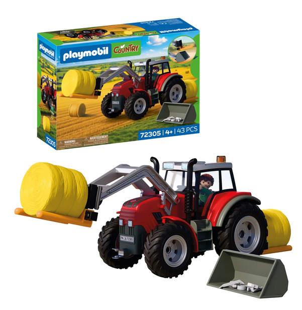 Playmobil Large Tractor with Hay Bales 72305