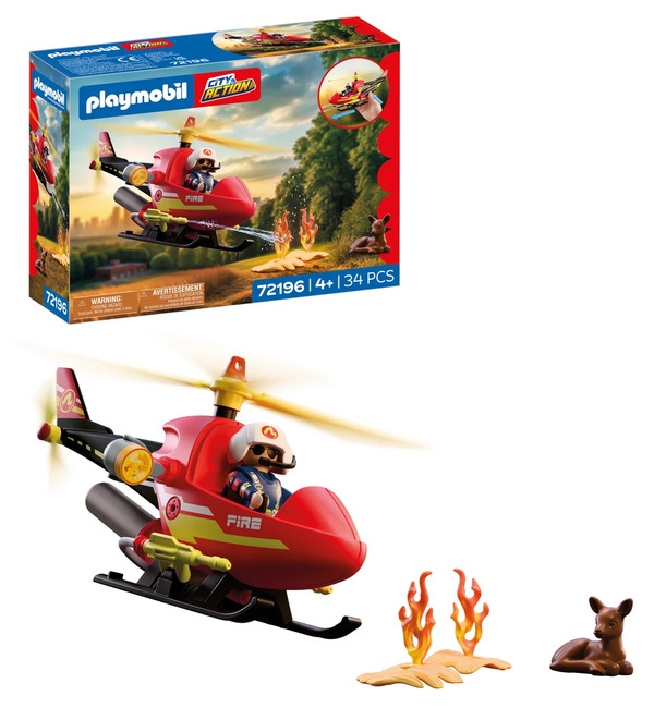 Playmobil Firefighting Helicopter 72196