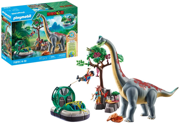 Playmobil Brachiosaurus with Hovercraft 71819