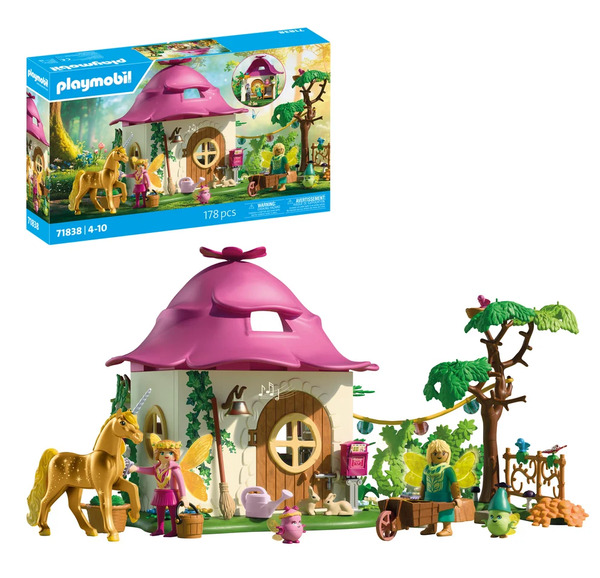 Playmobile Cozy Fairy Home with Golden Unicorn