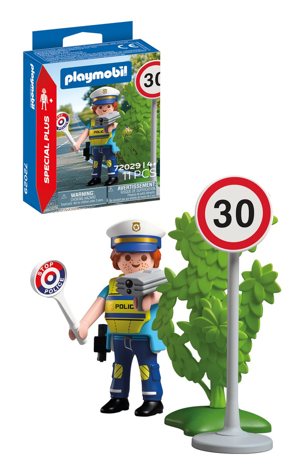 Playmobil Police officer with speed detector 72029