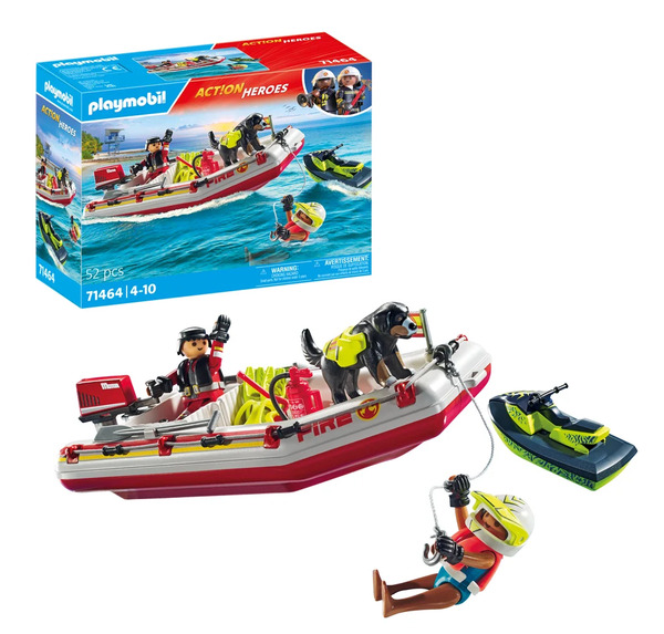 Playmobil Fireboat with Aqua Scooter 71464