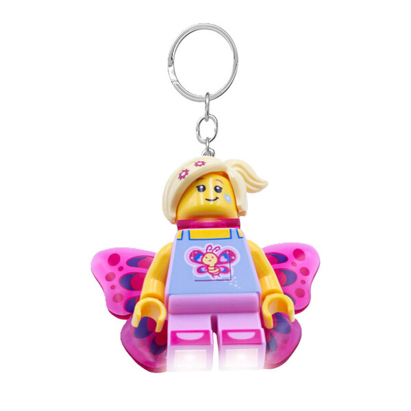 LEGO® Iconic Butterfly Girl Key Chain With LED Light