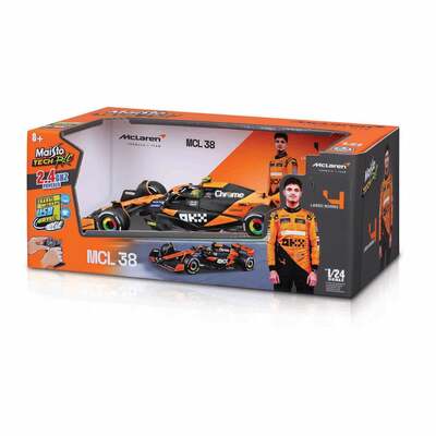 1:24 PREMIUM RC F1 MCLAREN 2024 NORRIS 2.4GHZ Norris oransje/sort - Maisto RC