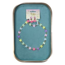 HALSKJEDE/ARMBÅND/ØRECLIPS SOMMERFUGLER TINKA BEAUTY Sommerfugler - Tinka