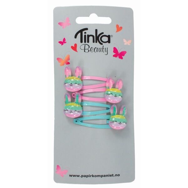 HÅRKLIPS KANIN 4 STK TINKA BEAUTY