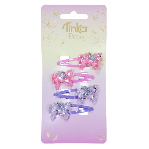 HÅRKLIPS M/PEGASUS 4 STK TINKA BEAUTY
