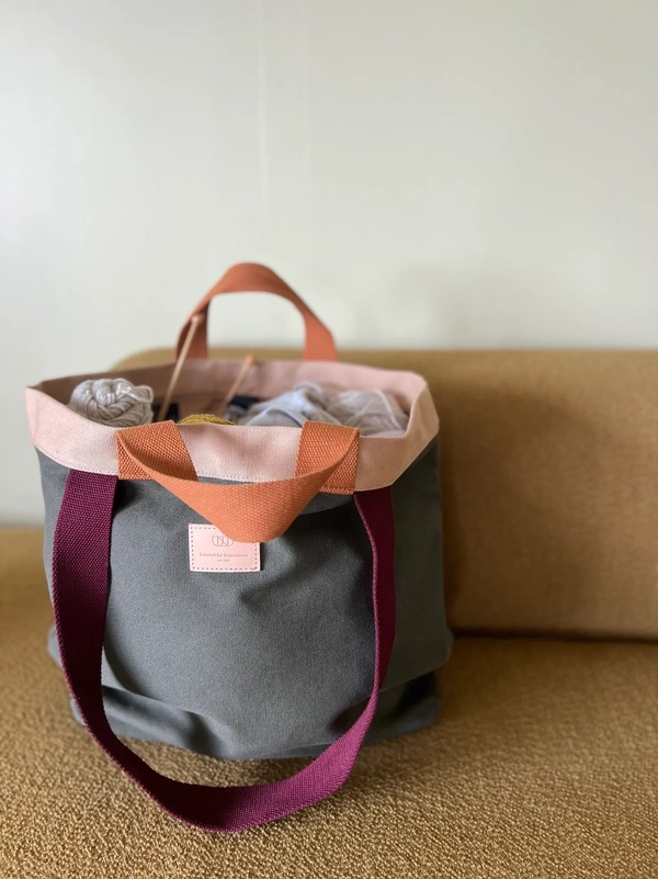 Everyday Tote - Olive/Sand/Navy