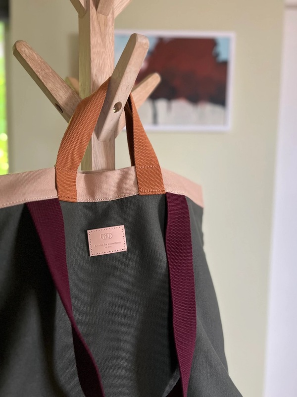 Everyday Tote - Olive/Sand/Navy