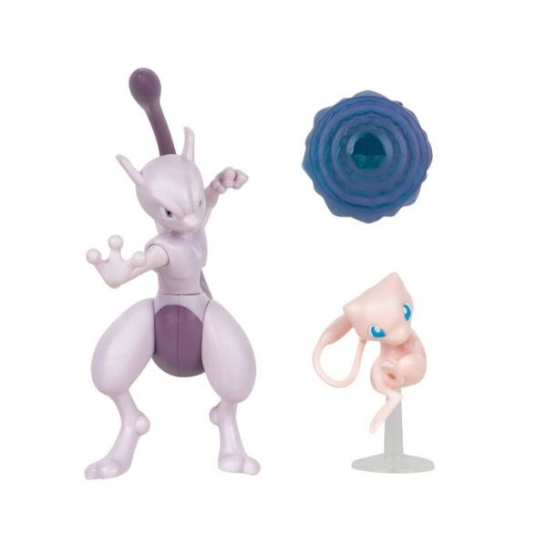 Pokémon Figur – Battle Figure Action Feature 2 stk – Mewtwo og Mew