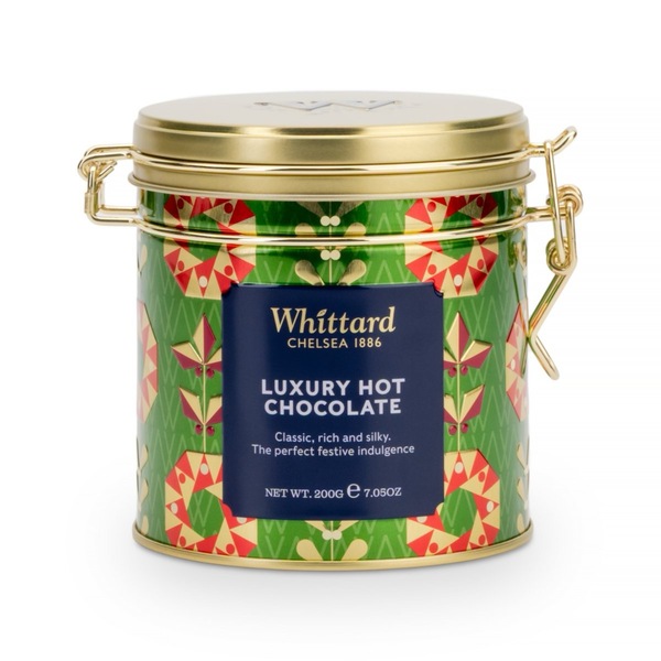 Forhåndsbestilling* Whittard Xmas Lux Hot Chocolate Cliptop Tin 200g