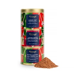 Forhåndsbestilling* Whittard Christmas Lux Hot Chocolate Stacking Tin 3x100g ikke relevant - Whittard