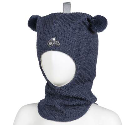 Kivat Balaclava ULL m/vindstopp Blå Traktor - Kivat