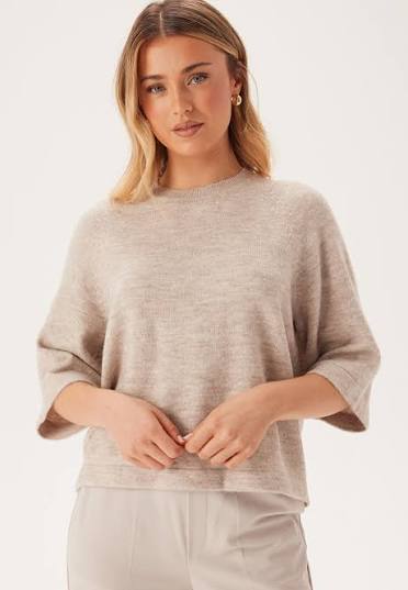 KOGSIMONI 3/4 PULLOVER KNIT Pumice Stone Melange - Kids Only 